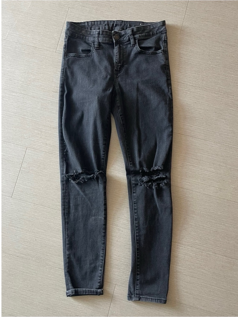 AE Next Level Ripped Jegging Black - Picture 4 of 9